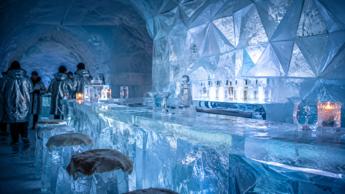 A Bar Made of Ice: Texto em Inglês com Áudio