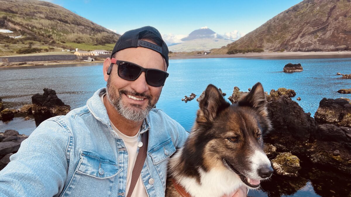 Leandro nos Açores, em Portugal